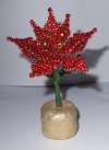 Flor de Pascua de abalorios